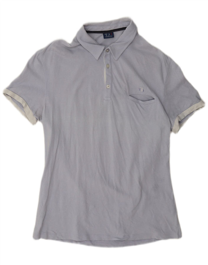Tricou polo Trussardi Jeans pentru bărbați, bumbac albastru mediu