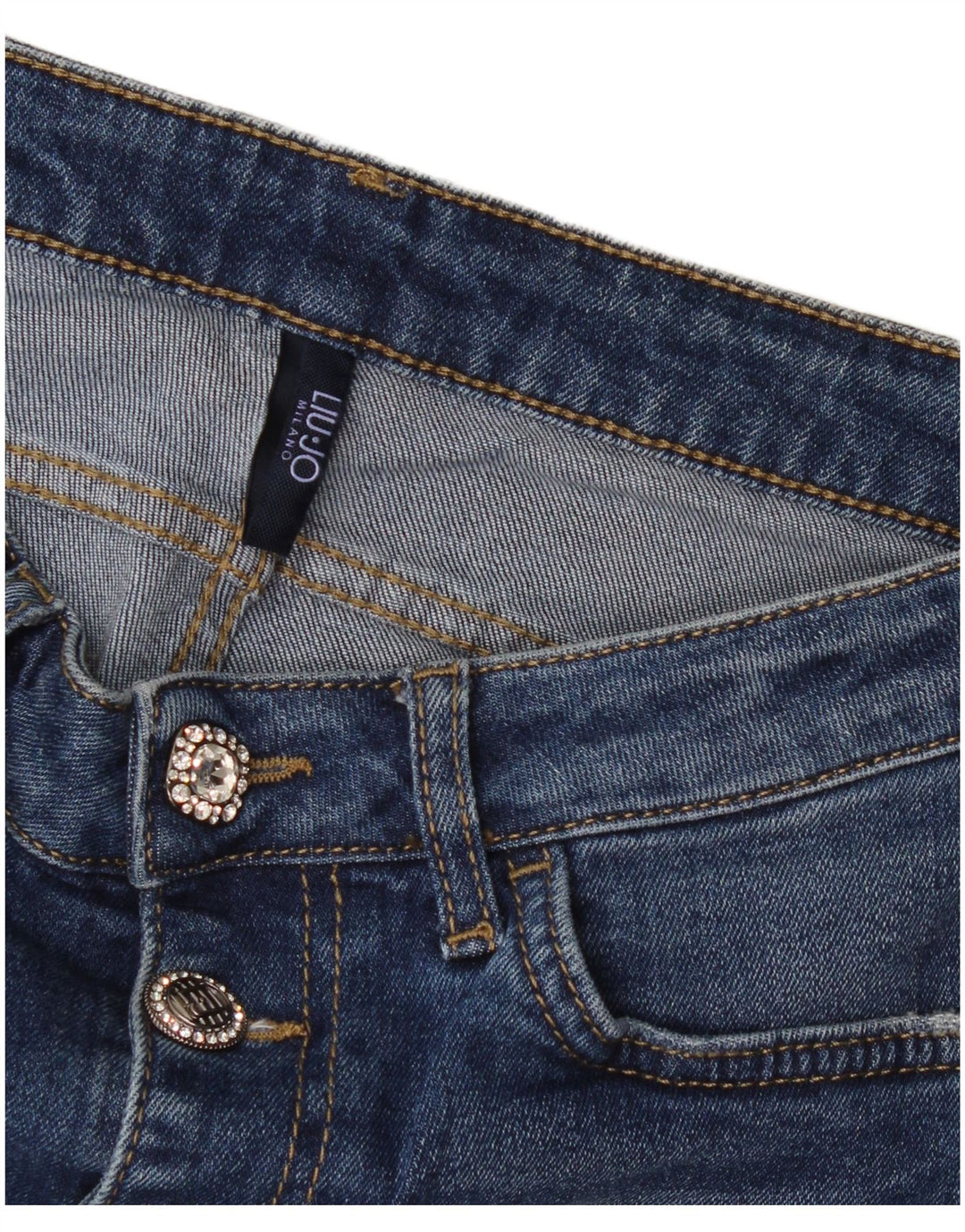 Blugi slim pentru femei Liu Jo W28 L25 Albastru