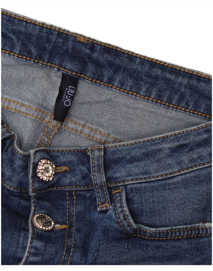 Blugi slim pentru femei Liu Jo W28 L25 Albastru