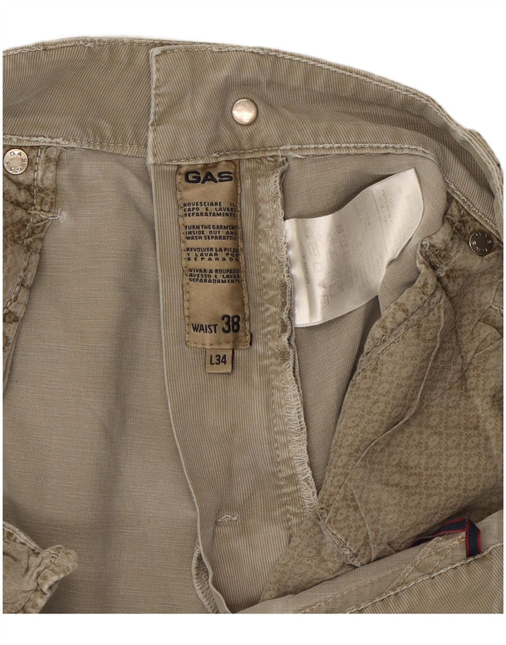 GAS Pantaloni casual slim Morris pentru bărbați L38 L34 kaki