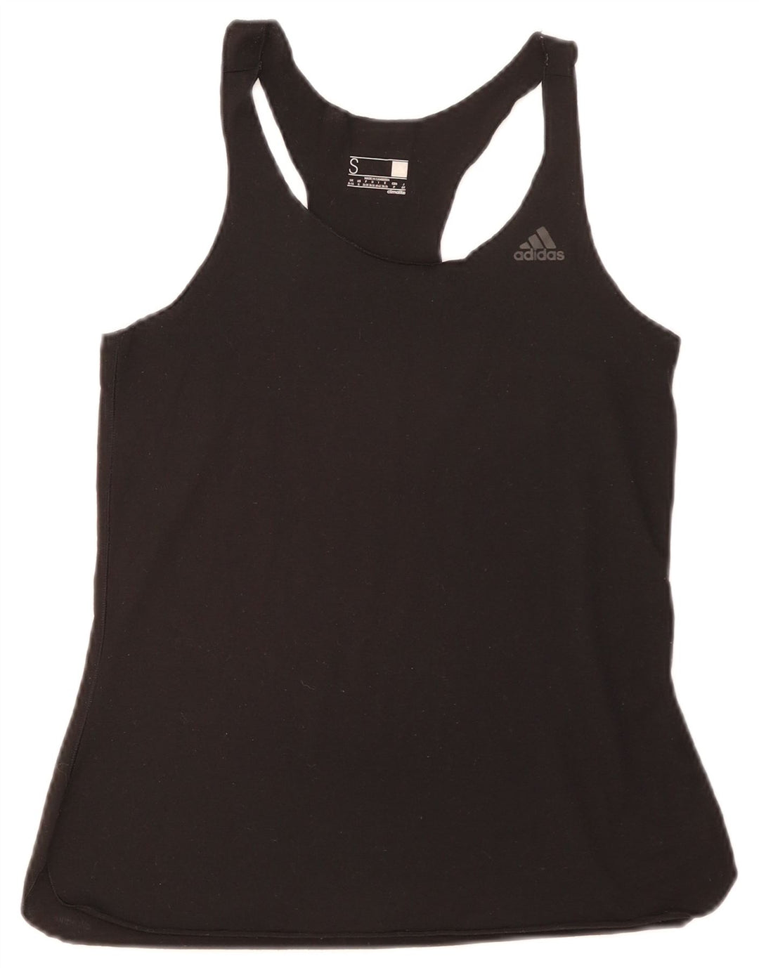 Vesta grafică pentru femei Adidas UK 8/10 Poliester negru mic