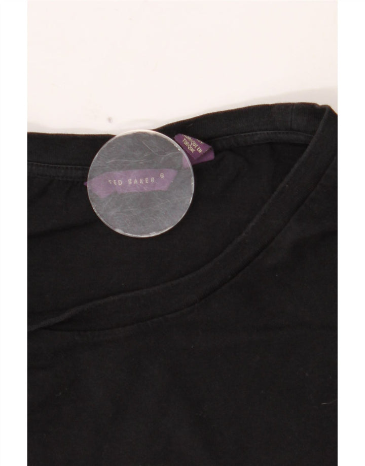 Tricou grafic pentru bărbați TED BAKER Mărimea de sus 6 2XL Negru