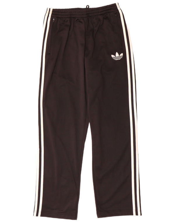 Pantaloni de trening Adidas pentru bărbați, poliester mediu negru
