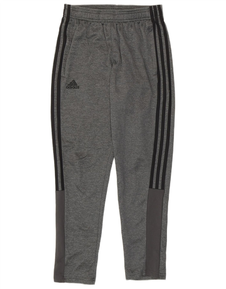 Pantaloni de trening Adidas Climawarm pentru baieti 11-12 ani poliester gri