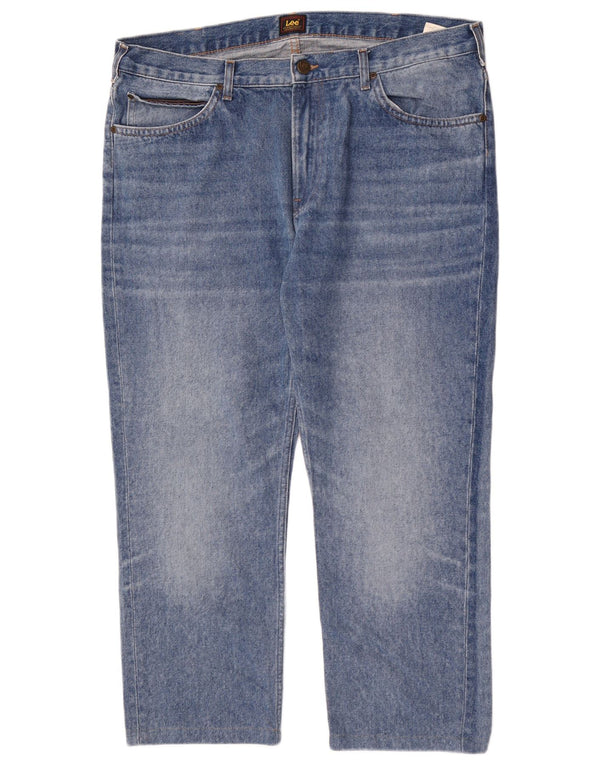 Blugi Lee Rider Slim Straight pentru bărbați W38 L27 Bumbac albastru