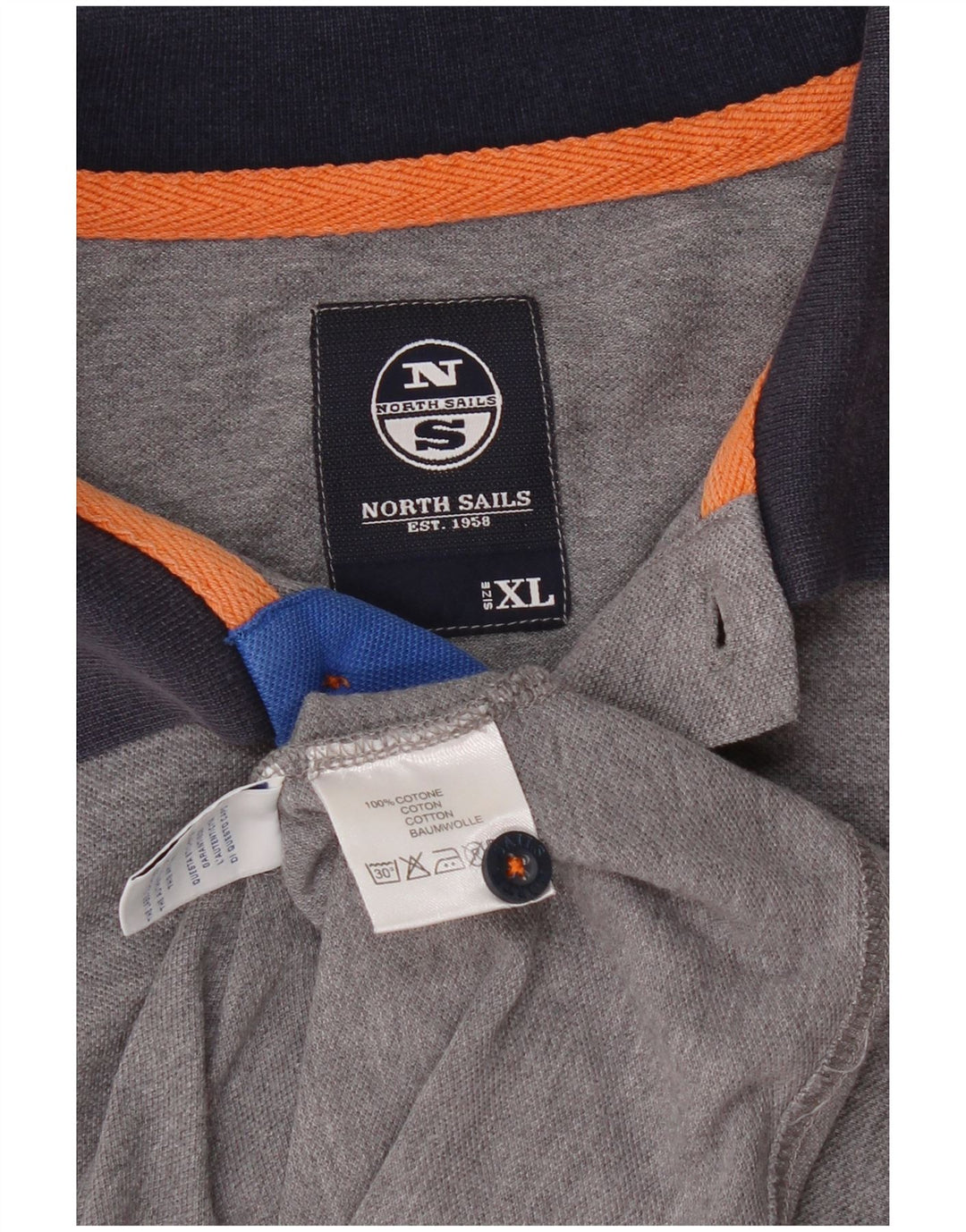Cămașă polo cu grafică North Sails XL bumbac gri