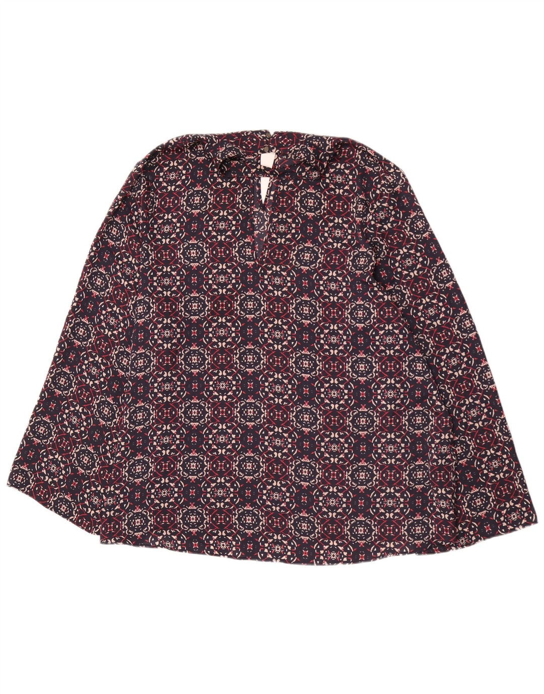 Bluză pentru femei Marks & Spencer, cu model abstract, Marea Britanie 22 3XL Bleumarin