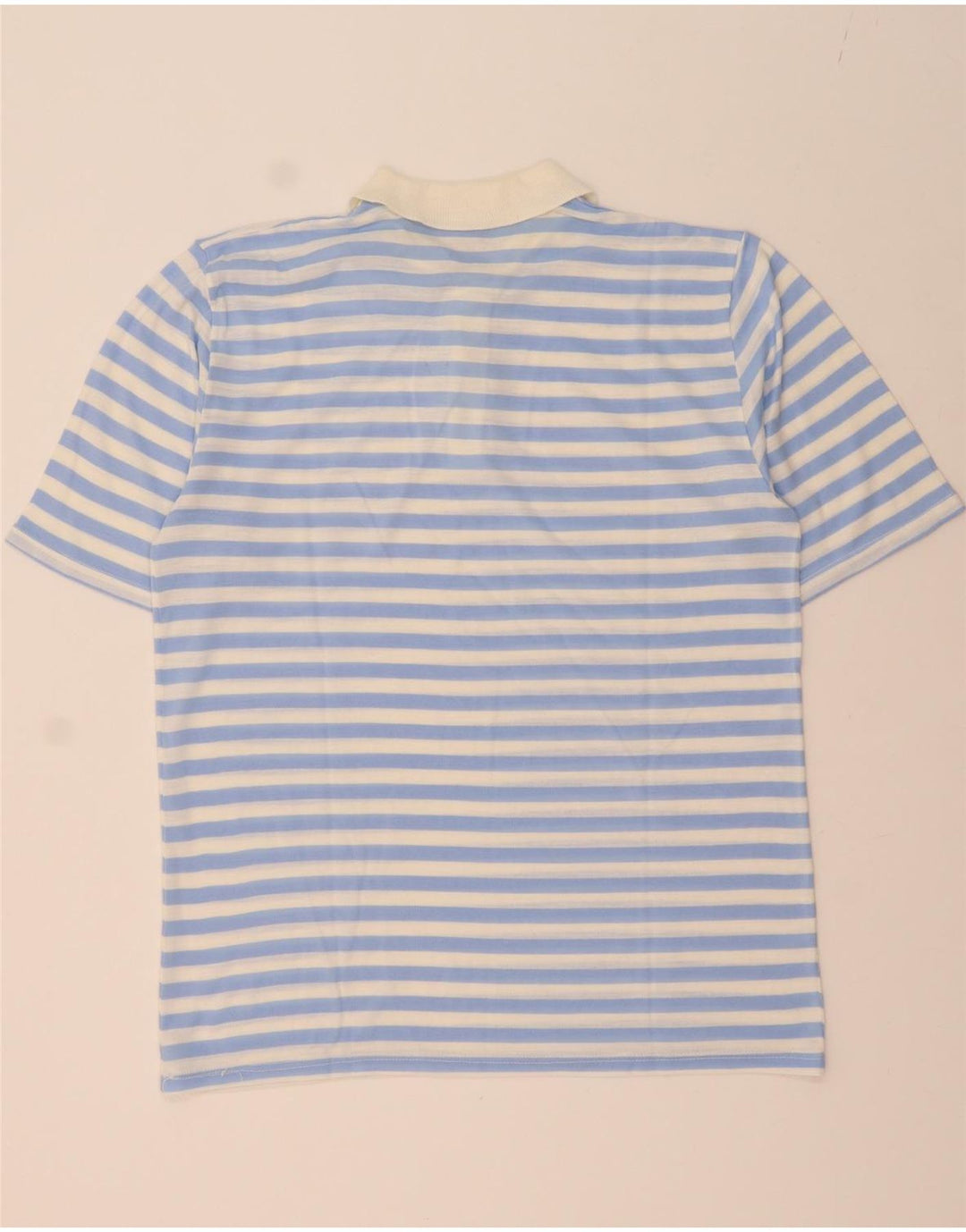C&A Mens Polo Shirt IT 52/54 Large Blue Striped Acrylic Vintage C&A and Second-Hand C&A from Messina Hembry 