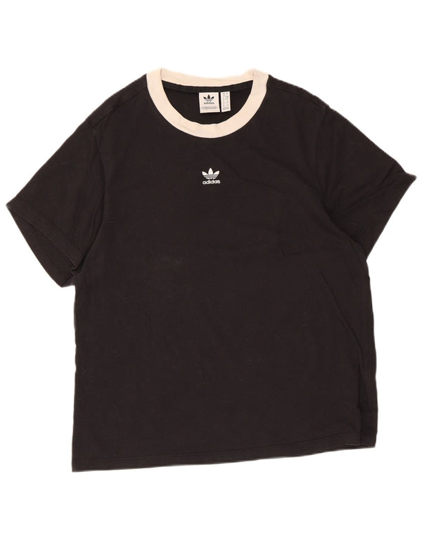 Tricou Adidas pentru femei Top UK 10 Small Black Bumbac