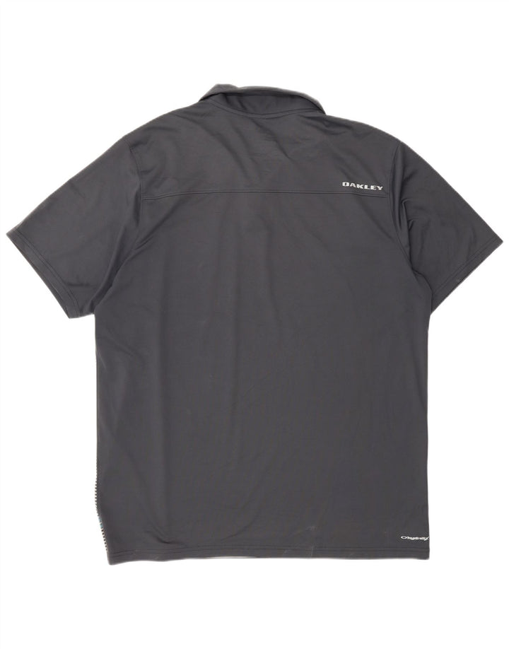 Cămașă polo Oakley pentru bărbați, cu formă regulată, XL, cu dungi gri