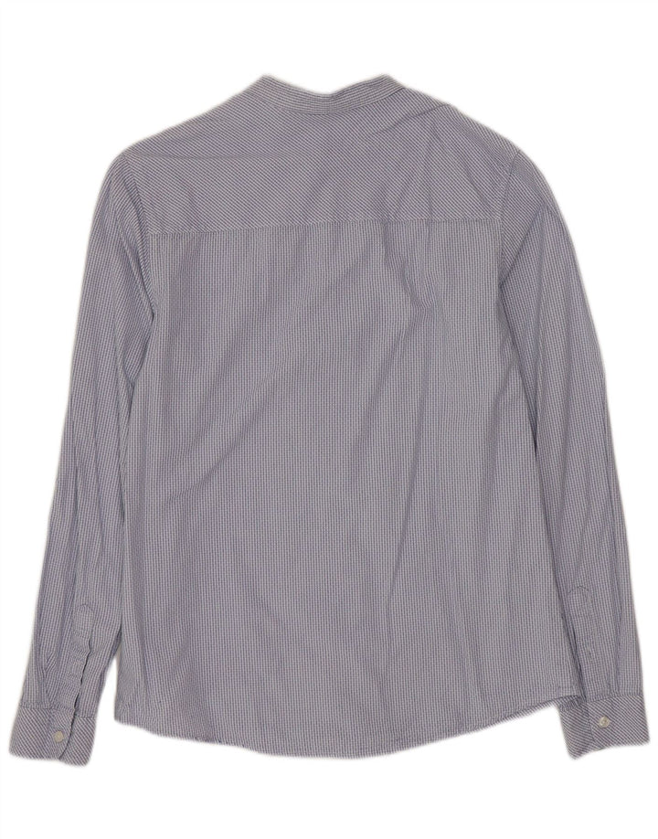 Cămașă BENETTON Băieți 13-14 Ani 3XL Bumbac Cu Carcă Albastru