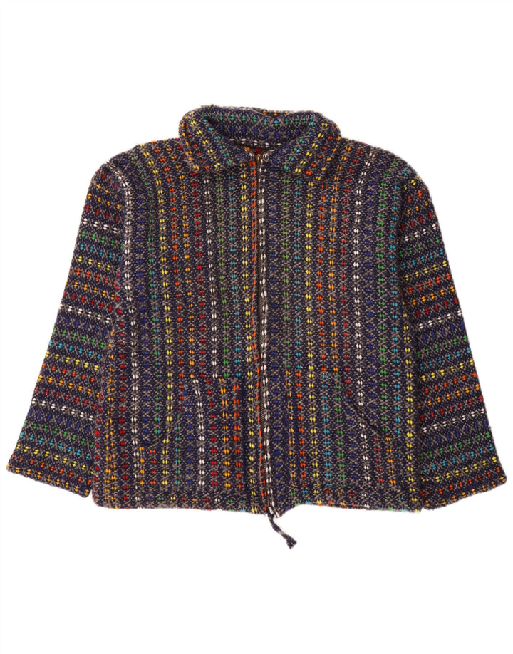 Pulover cardigan pentru femei VINTAGE UK 18 XL, multicolor, pete