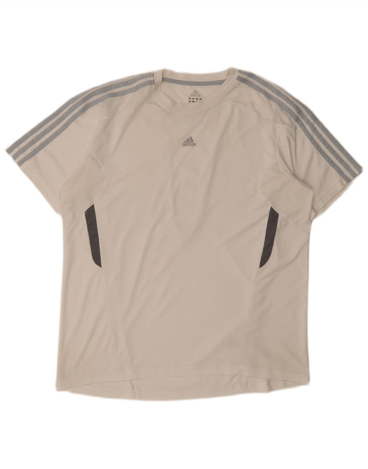 Tricou Adidas Climacool pentru bărbați Top XL, alb, poliester color bloc