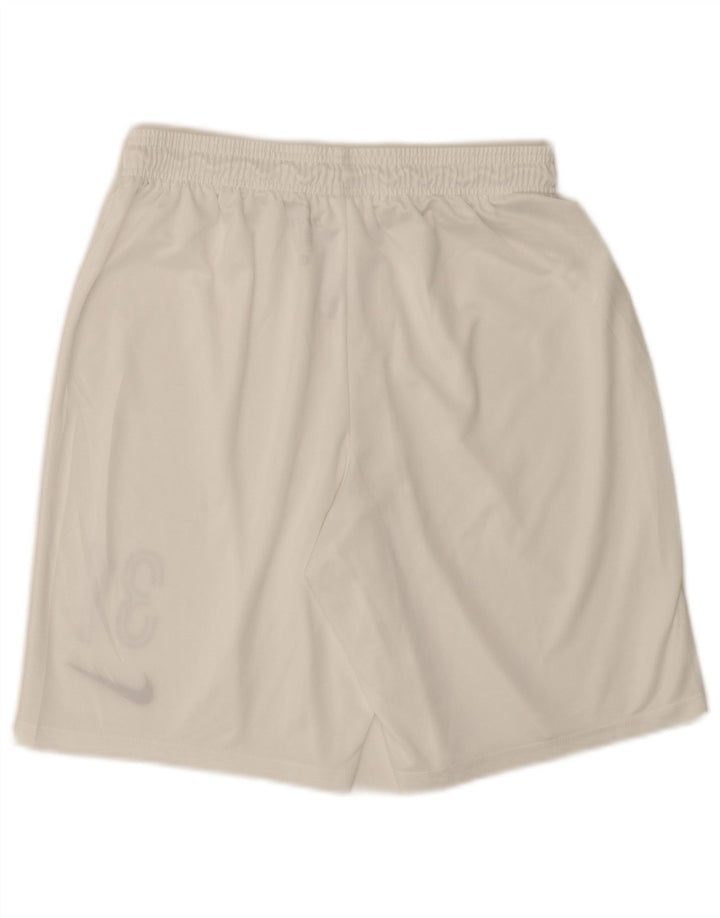 Pantaloni scurți sport Nike Dri Fit Graphic pentru bărbați, mari, alb, din poliester