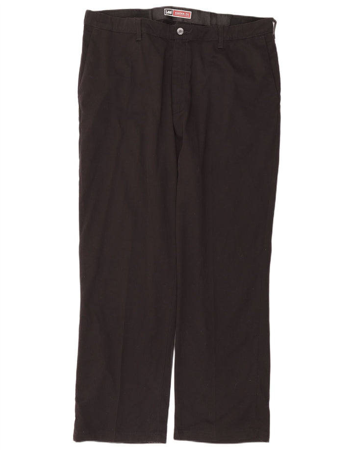 Pantaloni chino drepți LEE, personalizat, pentru bărbați, L40 L32, bumbac negru