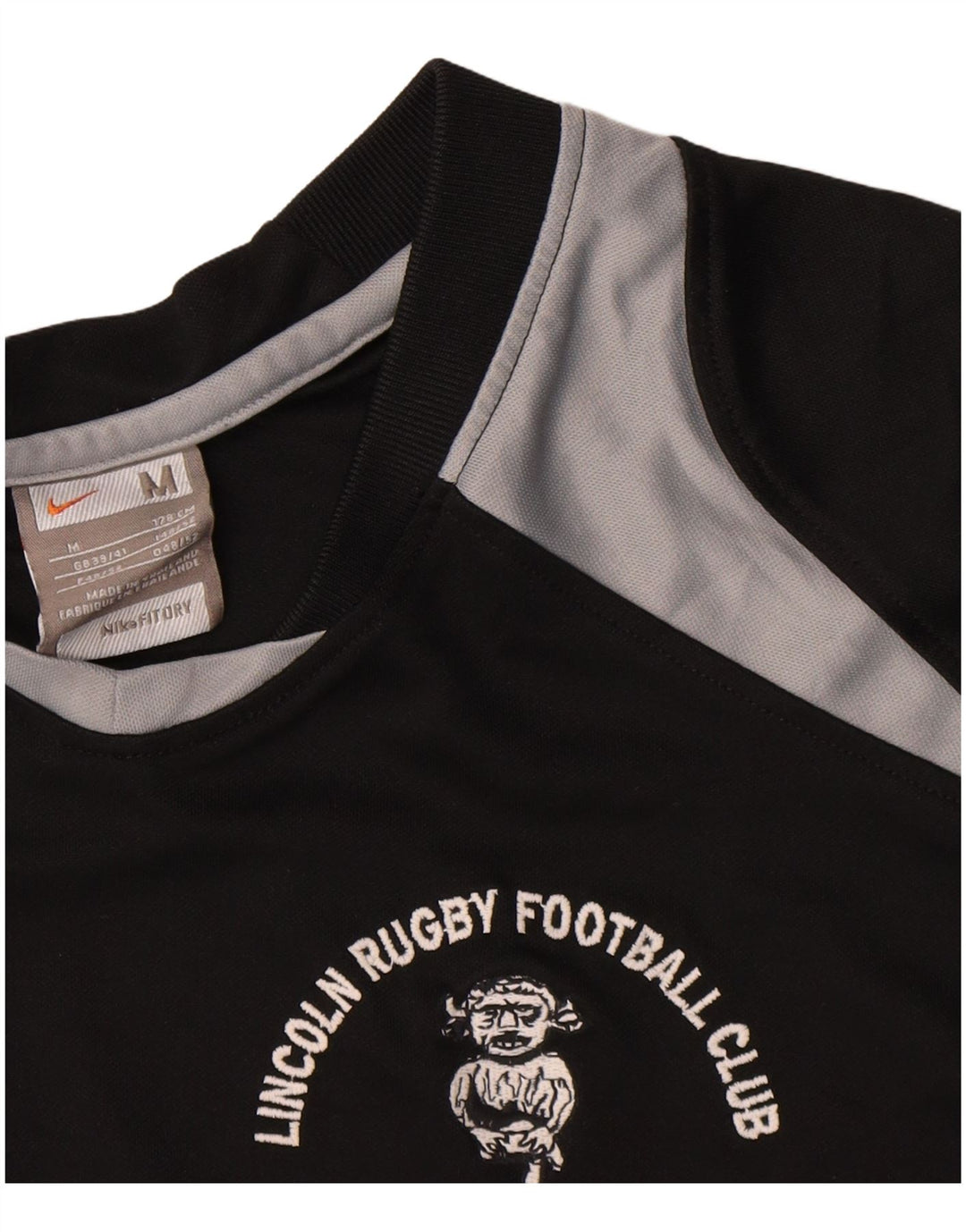 Tricou grafic Nike pentru bărbați Top UK 39/41 Medium Black Colorblock Poliester