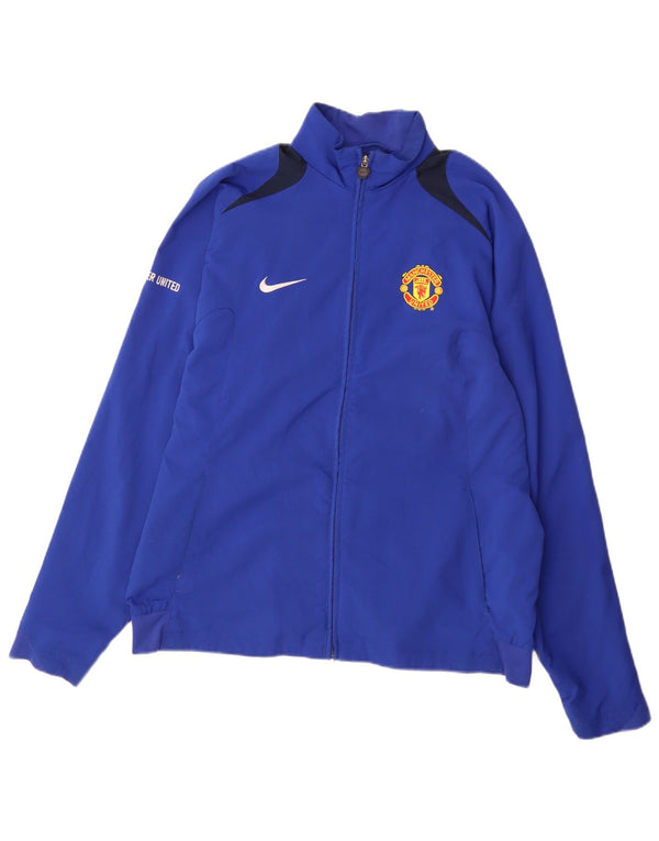 Jachetă de trening pentru bărbați Nike Manchester United, Marea Britanie 42/44 Mare, albastru Sport