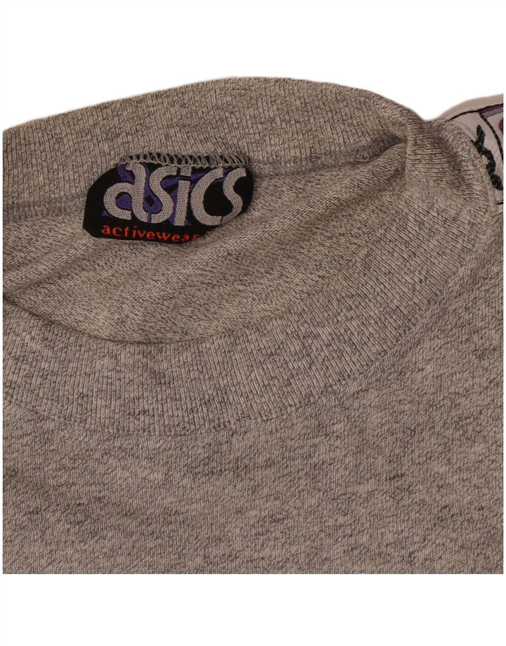 Tricou grafic Asics pentru bărbați Top mediu gri acrilic pete