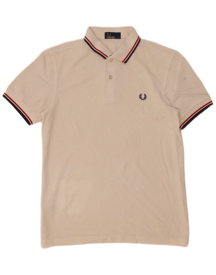 Cămașă polo Fred Perry pentru bărbați, bumbac cu dungi albe