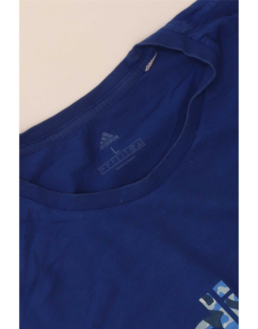 Tricou grafic pentru bărbați Adidas Top mare albastru