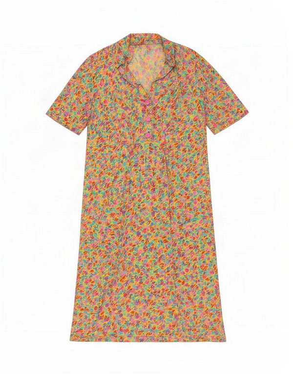 Rochie de damă Vintage Shift UK 14 mare, multicoloră, florală