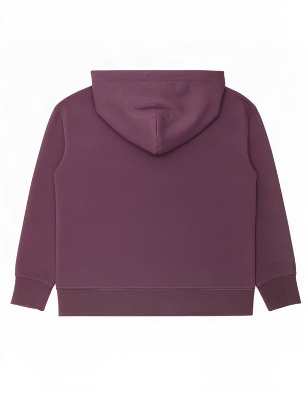 Hugo Boss Pulover cu glugă cu grafic pentru femei UK 16, mare, mov, bumbac