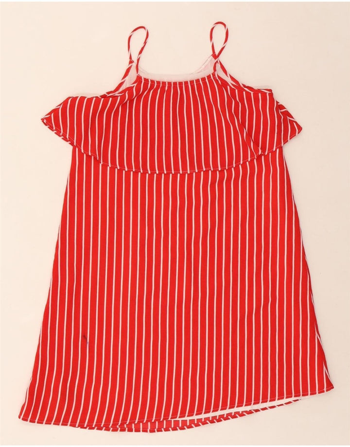 TOMMY HILFIGER Girls Sundress 11-12 Years Red Striped Polyester Vintage Tommy Hilfiger and Second-Hand Tommy Hilfiger from Messina Hembry 