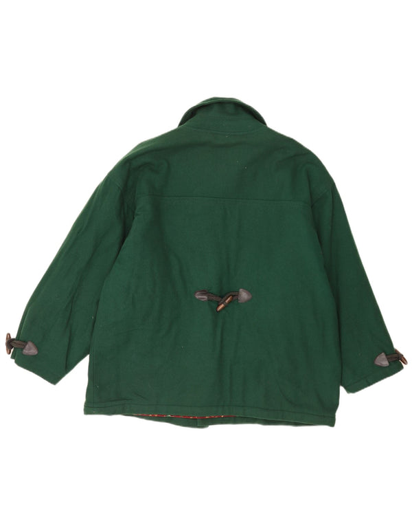 Jachetă duffle supradimensionată pentru femei Tavarner UK 10 Lână verde mică