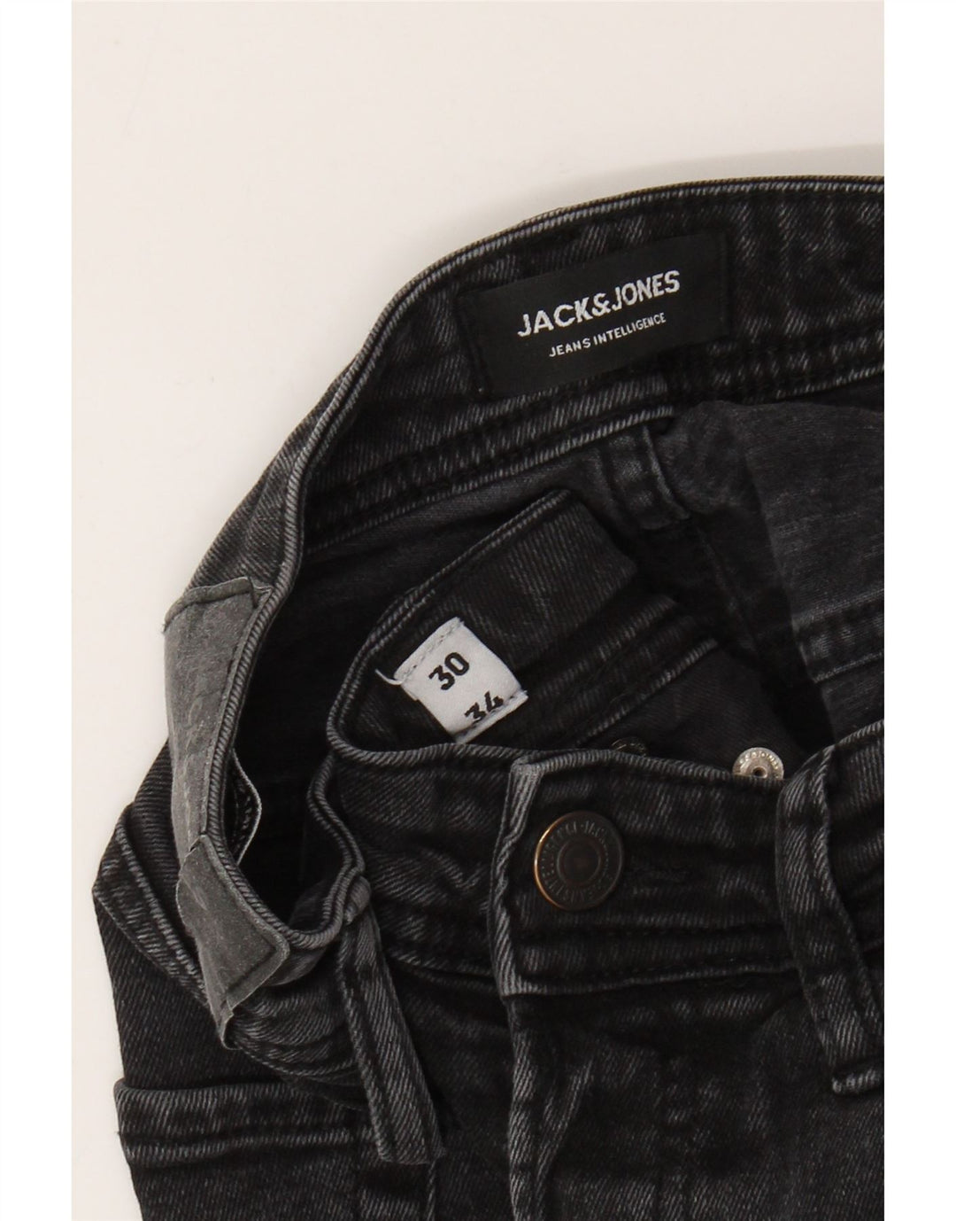 Blugi Jack & Jones GLENN Slim pentru bărbați W30 L31 bumbac gri