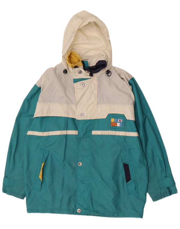 Jachetă de schi cu glugă K-Way pentru bărbați UK 40, mare, albastru, poliester color bloc