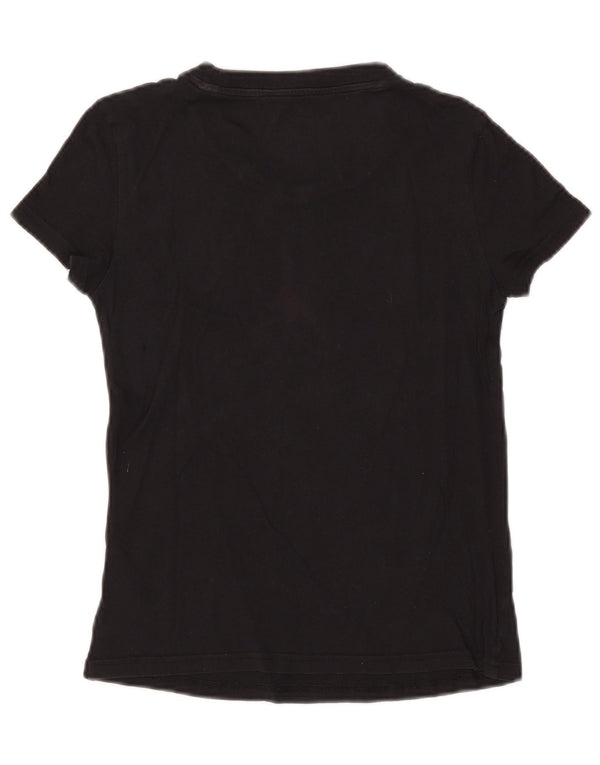 Tricou Adidas Crop Graphic Top UK 4/6 XS Bumbac negru