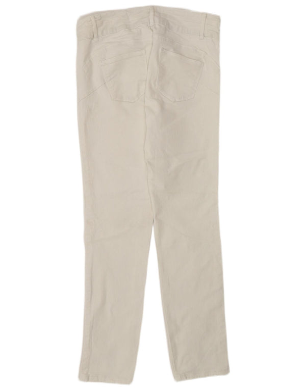 Blugi skinny pentru femei M&Co UK 12 Medium W30 L30 Alb