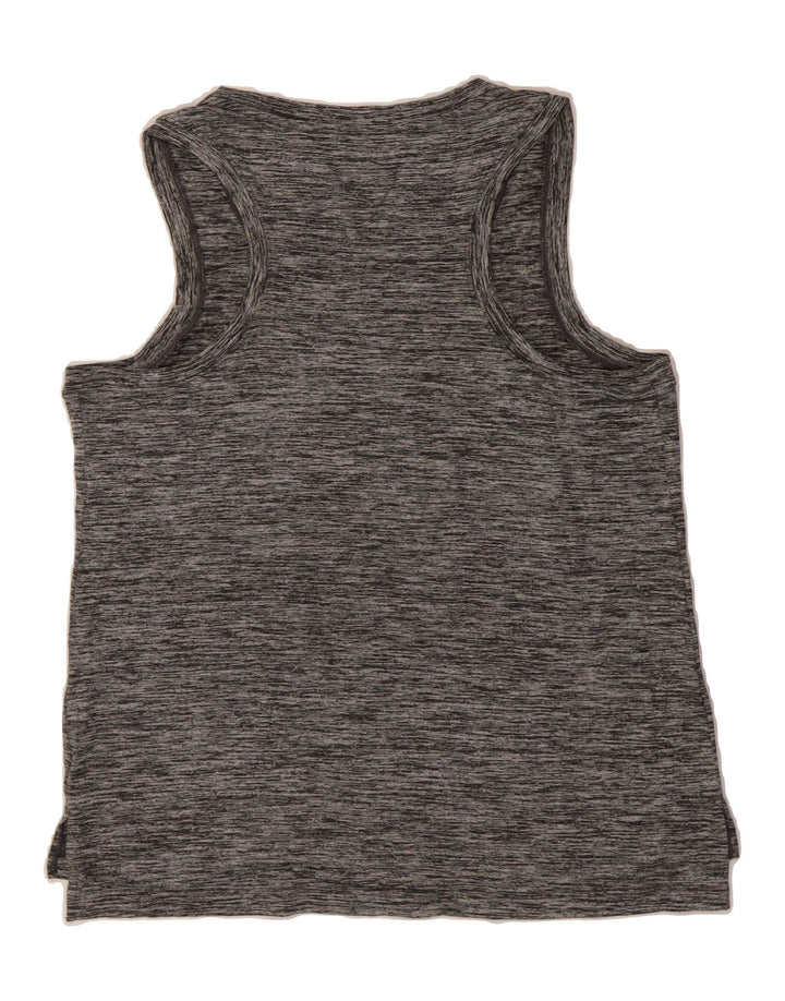REEBOK Womens Vest Top UK 12 Medium Grey Flecked Vintage Reebok and Second-Hand Reebok from Messina Hembry 