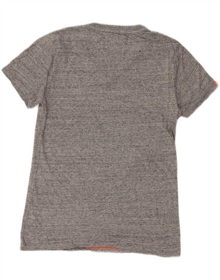 SUPERDRY Tricou Bărbați Top Medium Gri Pete Bumbac