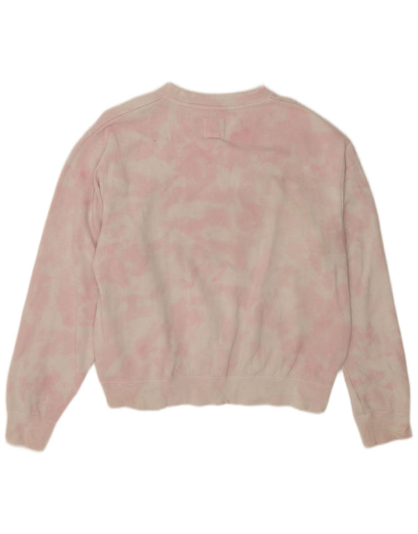 Pulover cu grafic pentru femei Billabong UK 14 Medium Pink Tie Dye