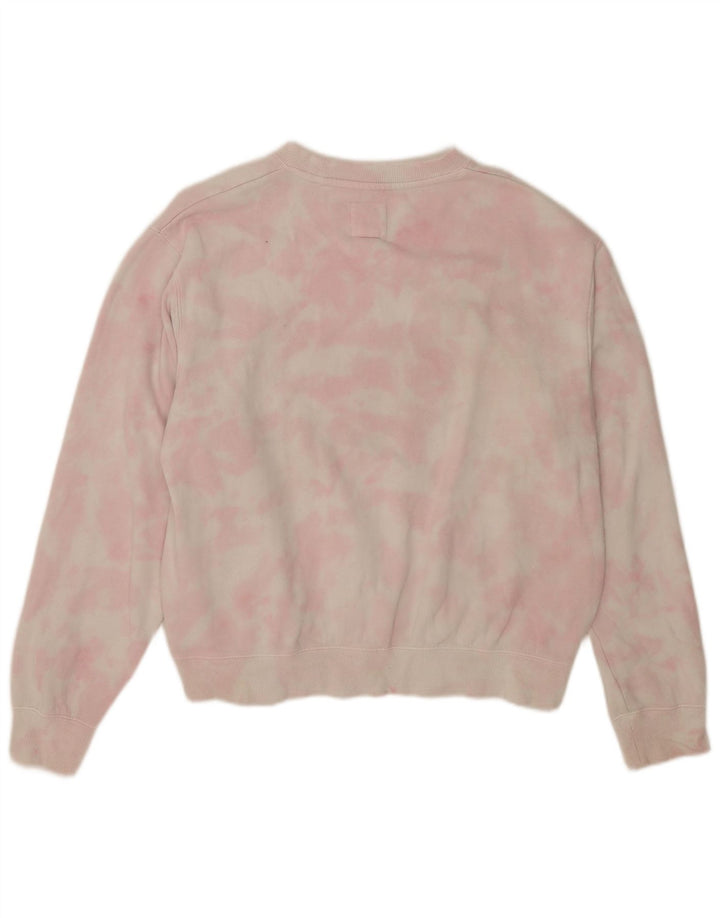 Pulover cu grafic pentru femei Billabong UK 14 Medium Pink Tie Dye