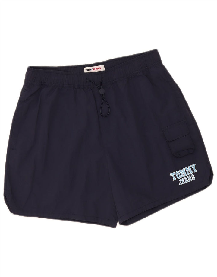 Pantaloni scurți de înot grafic pentru bărbați Tommy Hilfiger, poliamidă, albastru mic
