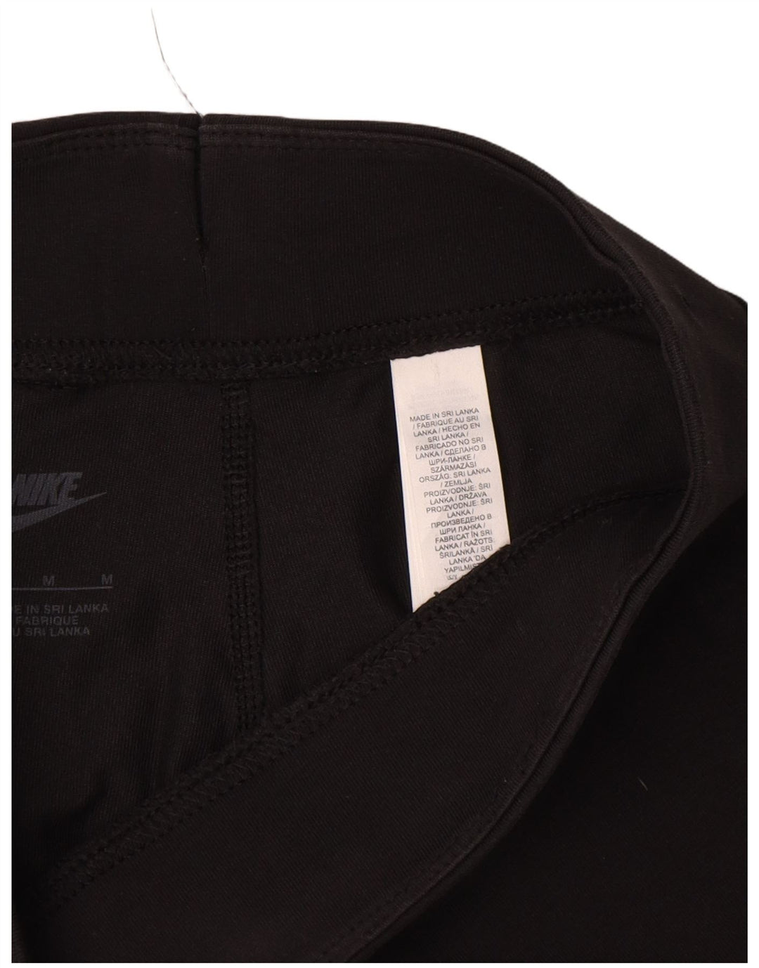 Leggings grafic Nike pentru femei UK 14, bumbac mediu negru