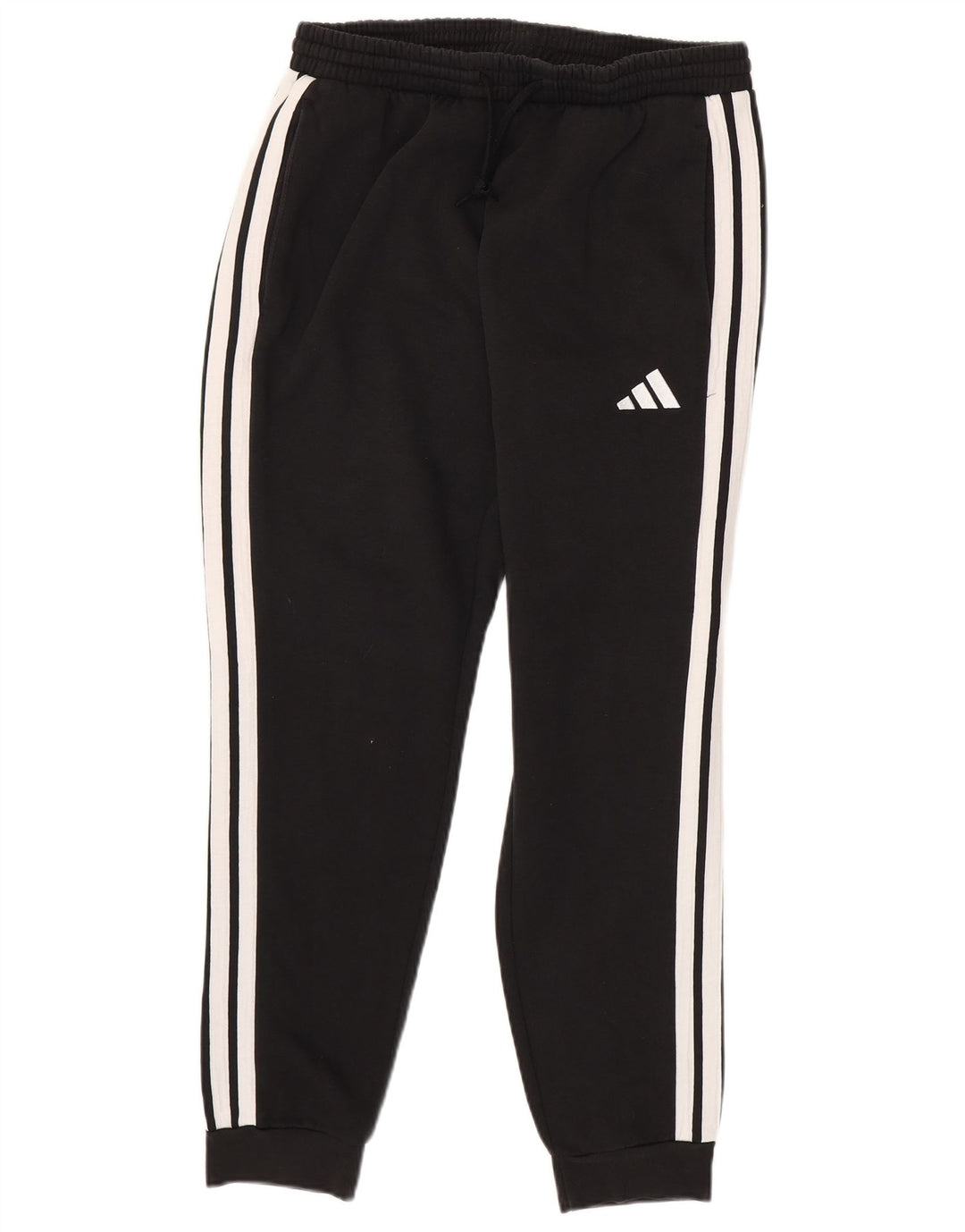 Pantaloni de trening pentru bărbați Adidas Pantaloni de jogging, bumbac mediu negru