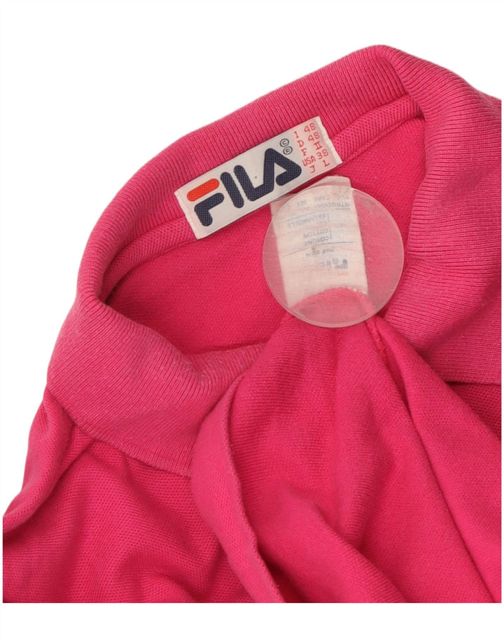 Tricou Polo Bărbați Fila IT 48 Bumbac Roz Mediu