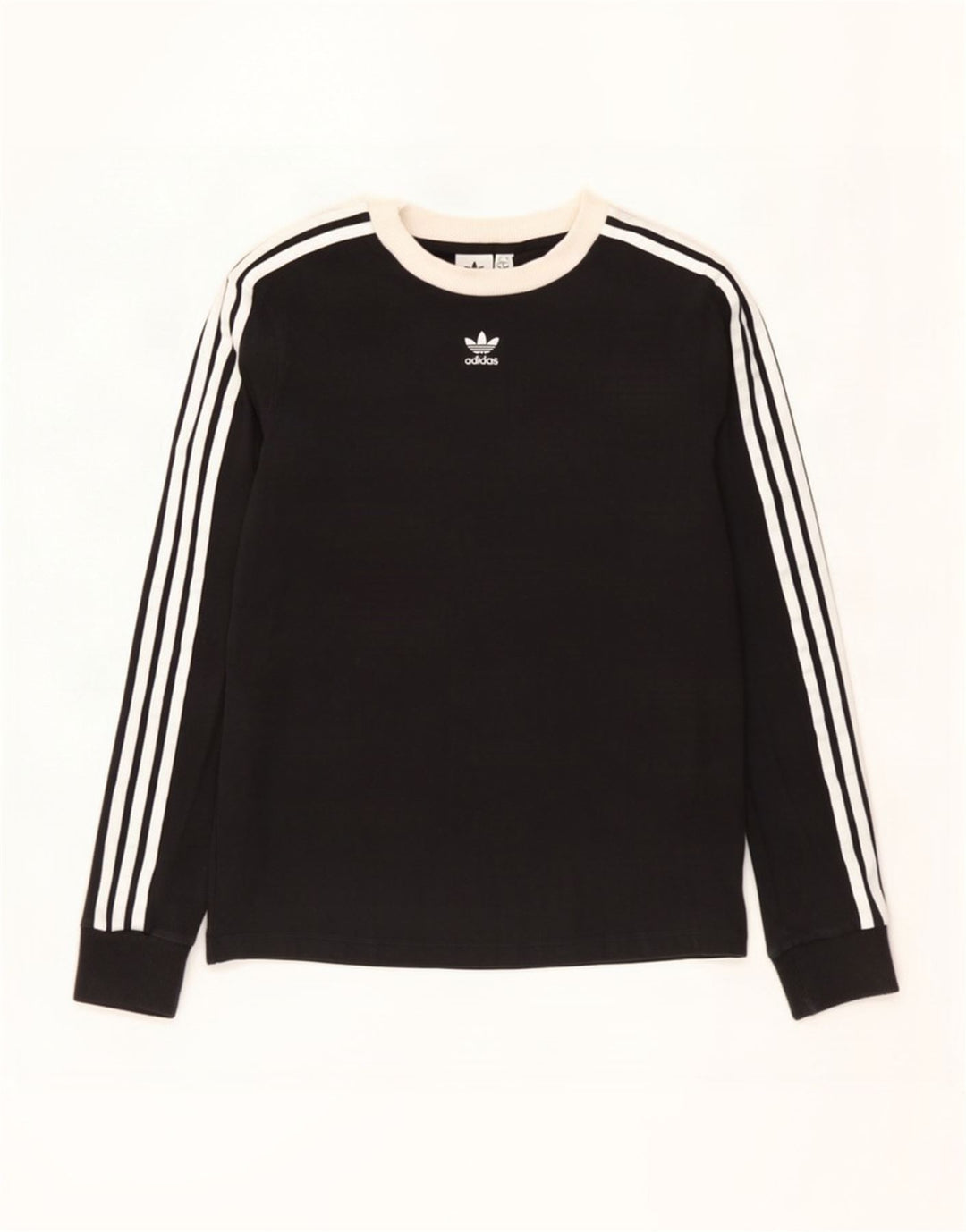 Top pentru femei Adidas cu mânecă lungă UK 12 Medium Negru