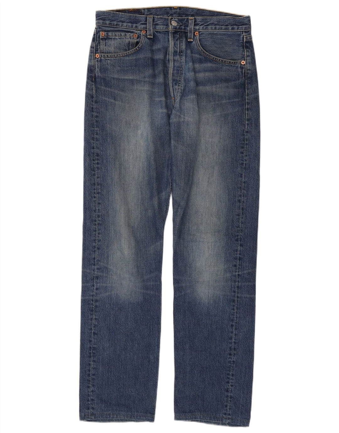Blugi drepti pentru bărbați Levi's 501 W32 L34 Bumbac albastru