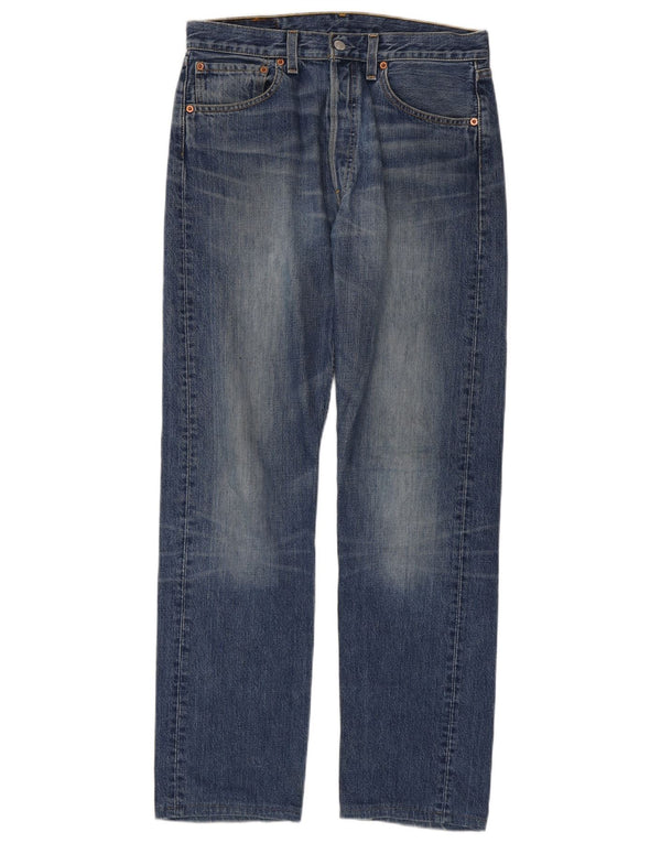 Blugi drepti pentru bărbați Levi's 501 W32 L34 Bumbac albastru