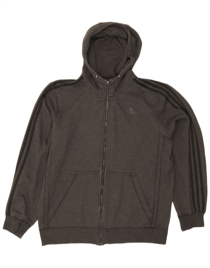 Pulover Adidas Climalite Zip pentru bărbați, mare, gri, poliester