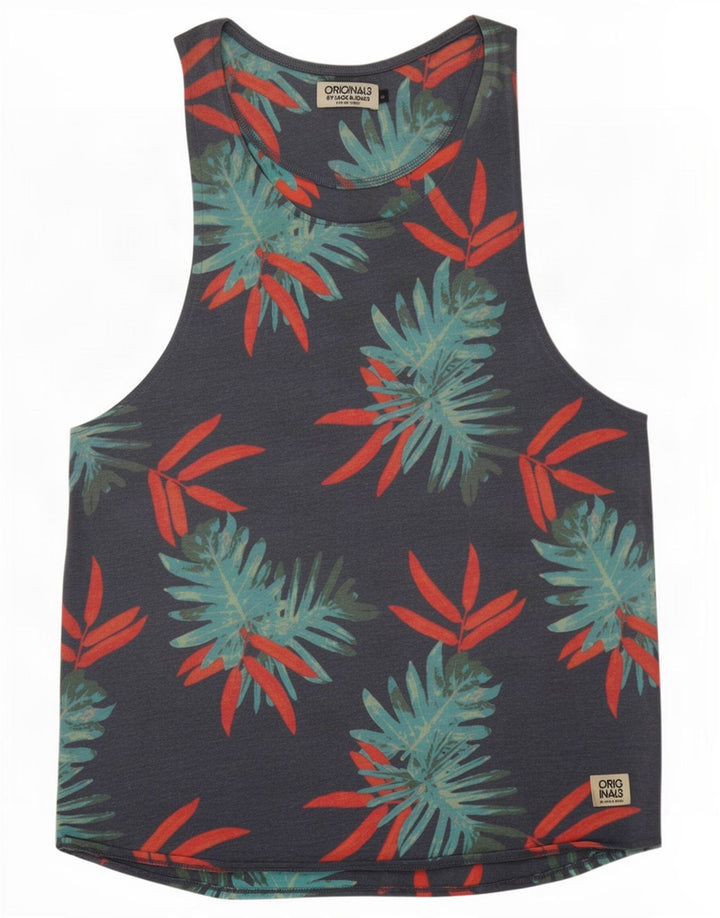 Vest Jack & Jones pentru bărbați, mic, albastru, floral