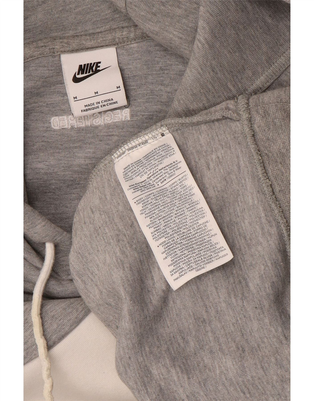 Pulover Nike Grafic pentru bărbați, bumbac, gri mediu