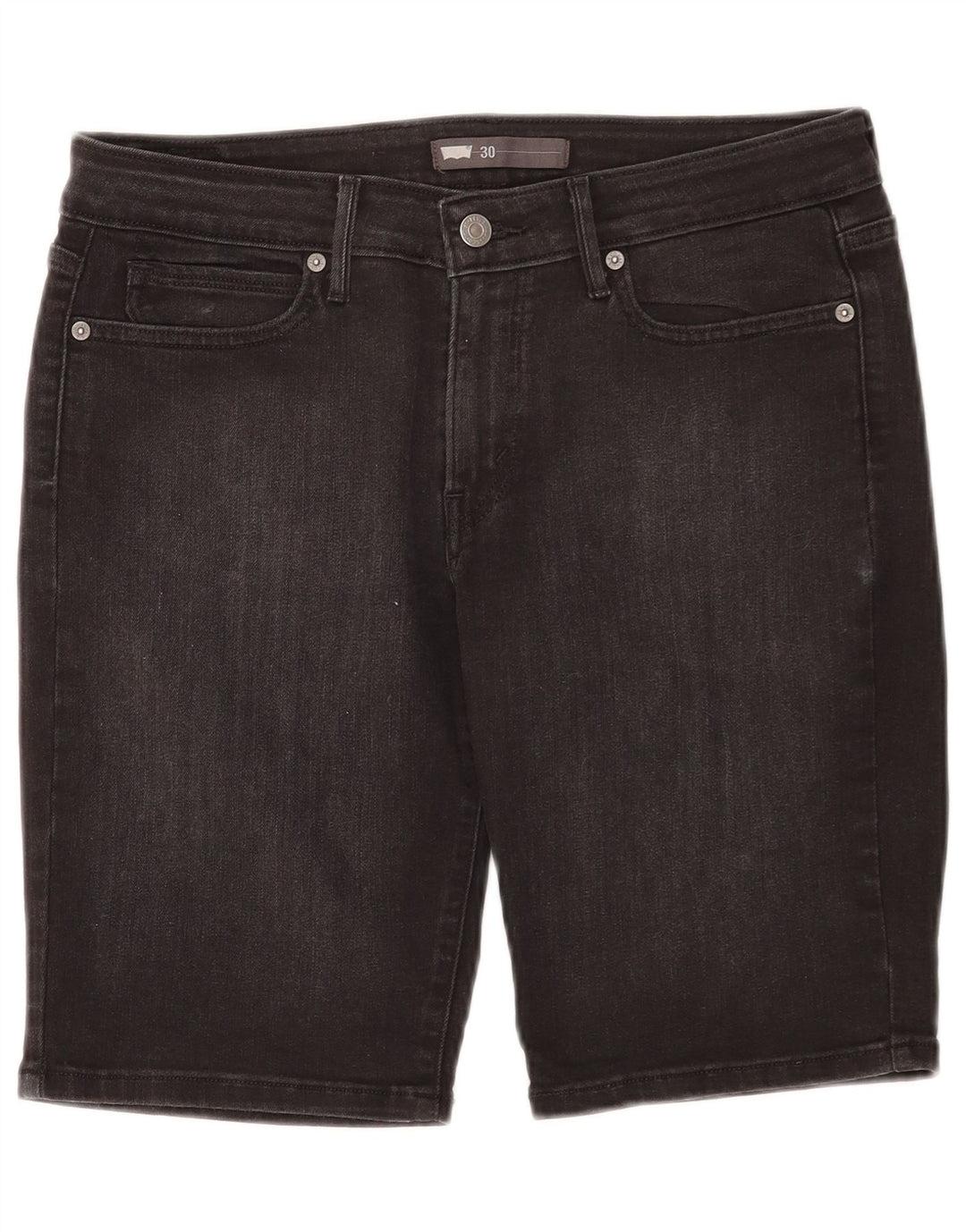 Pantaloni scurți din blugi pentru bărbați Levi's W30, bumbac mediu negru
