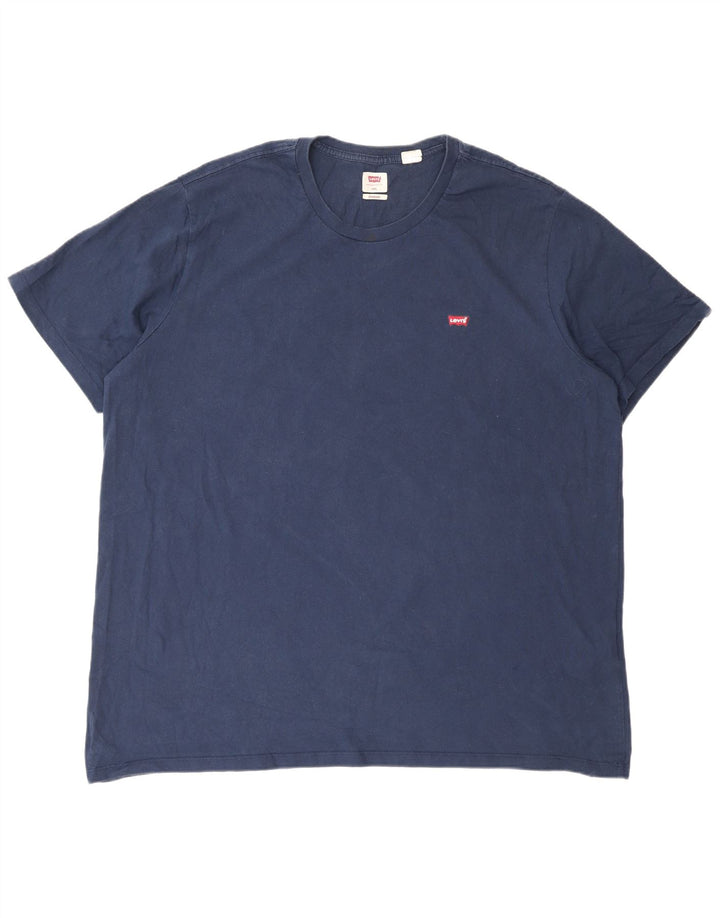 Tricou standard pentru bărbați Levi's Top 2XL bumbac bleumarin