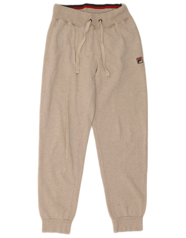 Fila Mens Tracksuit Trousers Joggers Small  Grey Cotton