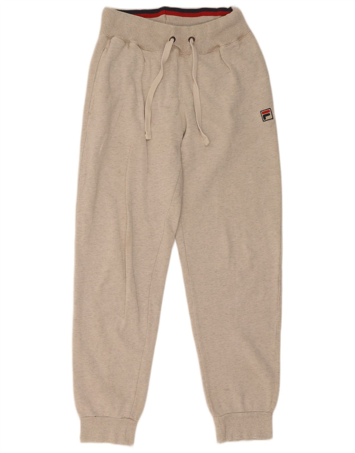 Pantaloni de trening Fila Bărbați Joggeri Mici Bumbac Gri